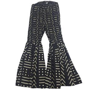 Vintage Women's Bell Bottom Flare Pants Boho Cottage Core Hippie Gypsy Country